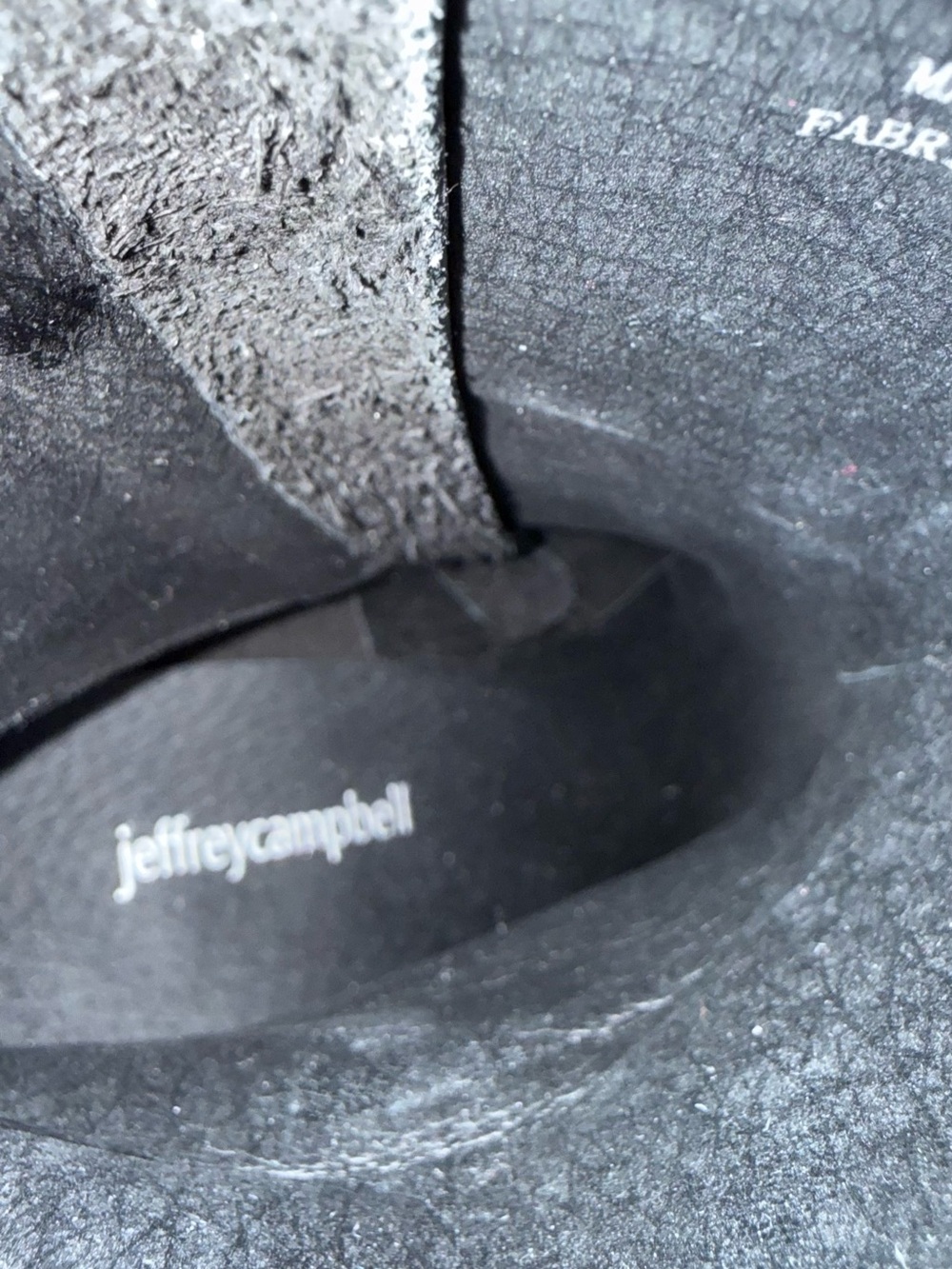 Jeffrey Campbell silver and black platform boots - Picture 7 of 7
